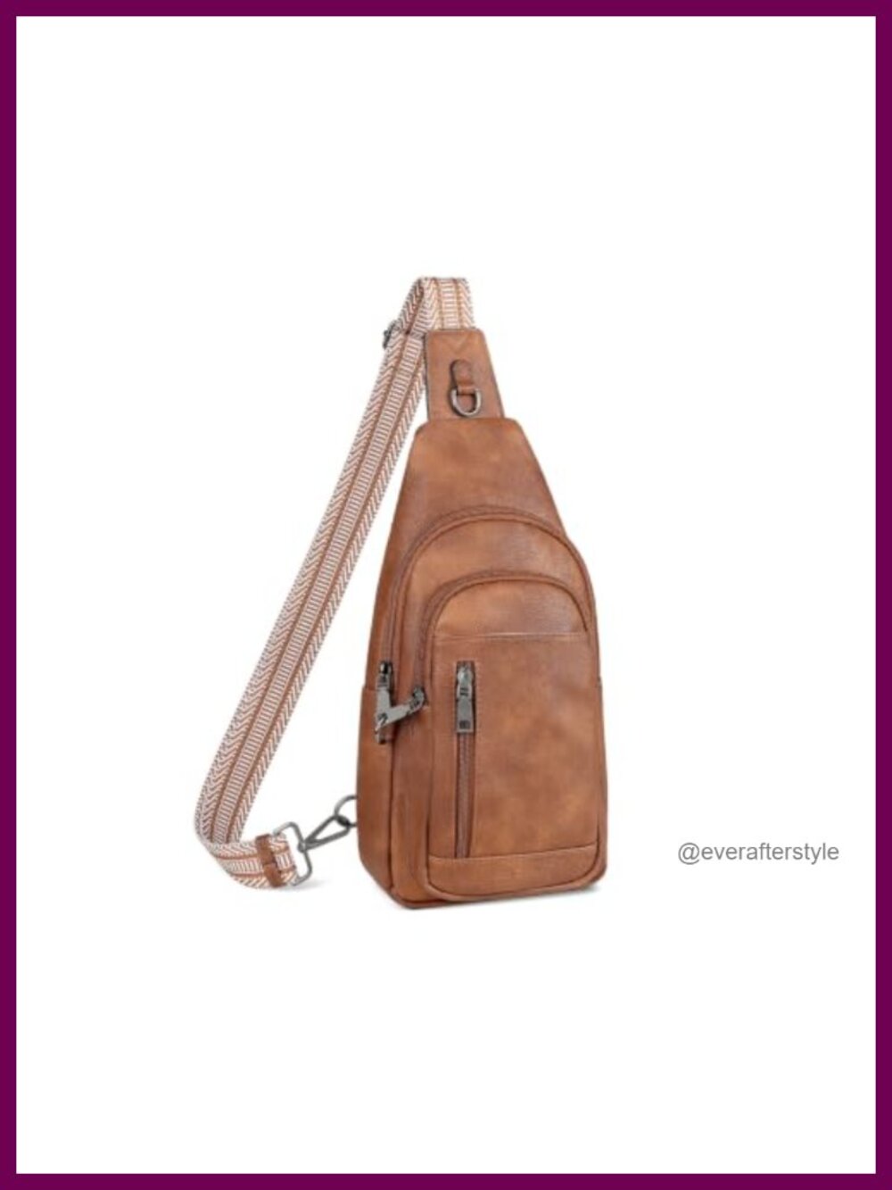 RFID Anti Theft PU Leather Crossbody Sling Bag Water Resistant Travel